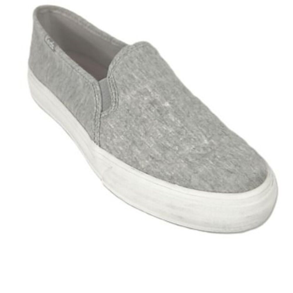 Keds Gray Slip-On Sneakers Women Size 5 NWOT Knit Comfort Shoes Lightweight